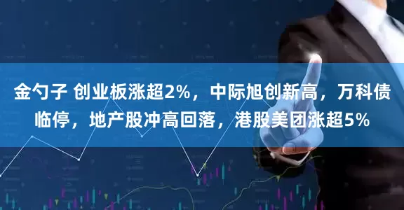 金勺子 创业板涨超2%，中际旭创新高，万科债临停，地产股冲高回落，港股美团涨超5%